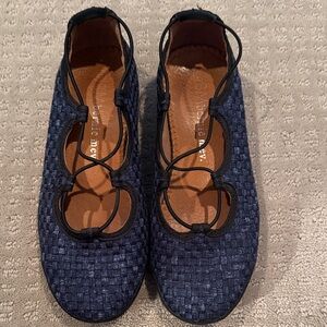 bernie mev. Blue Women's Shoes ballet 38